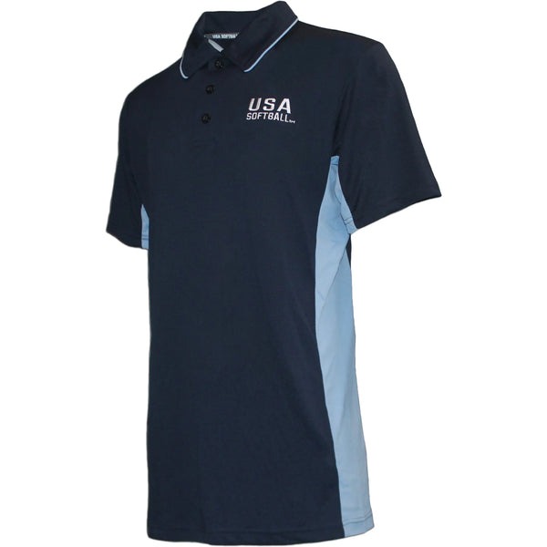 USA Softball Umpire Polo Navy