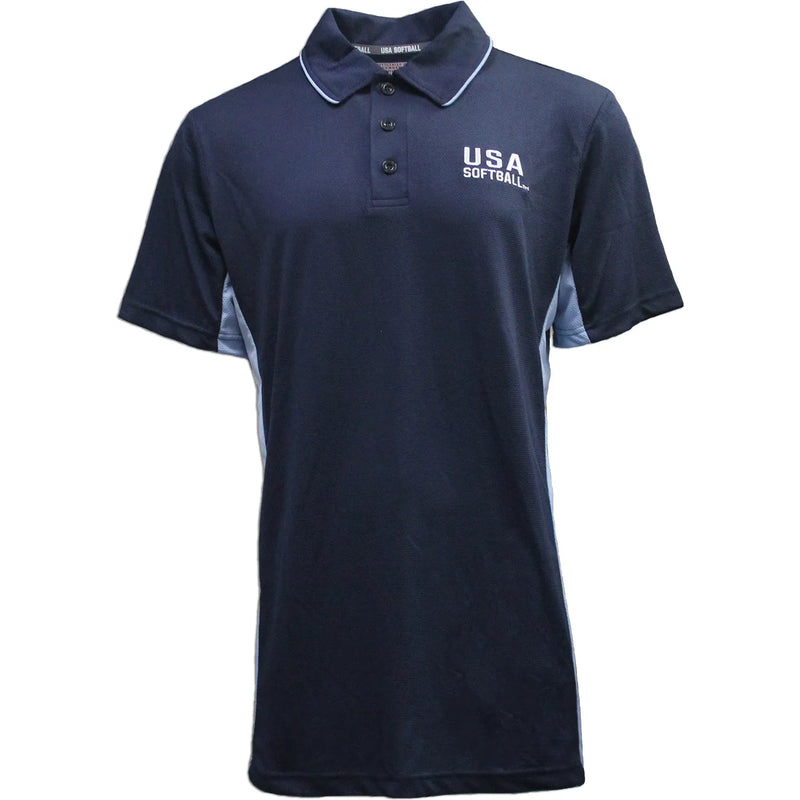 USA Softball Umpire Polo Navy