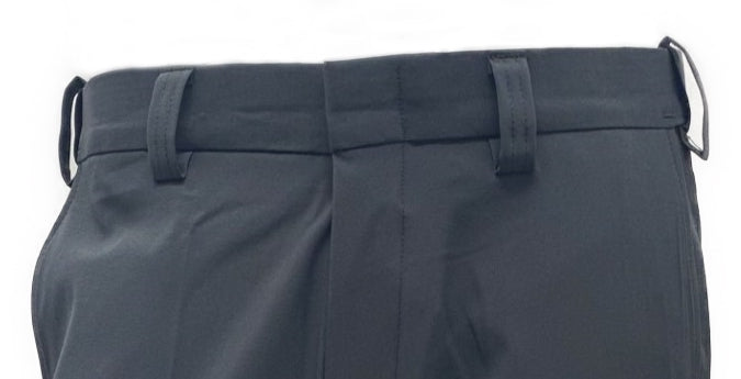 Honig's "New" Performance 4-Way Stretch Flat Front Plate Pant With Expander Waistband - Dark Charcoal