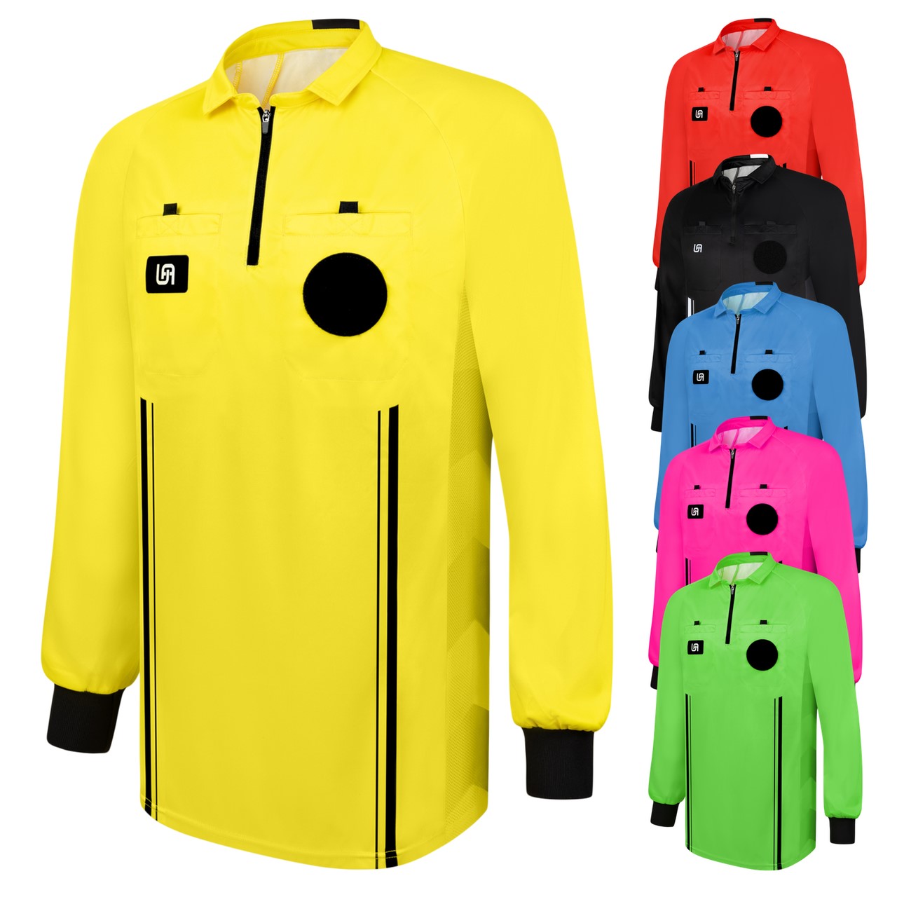 United Attire Elite High School Soccer Referee Jersey Long Sleeve