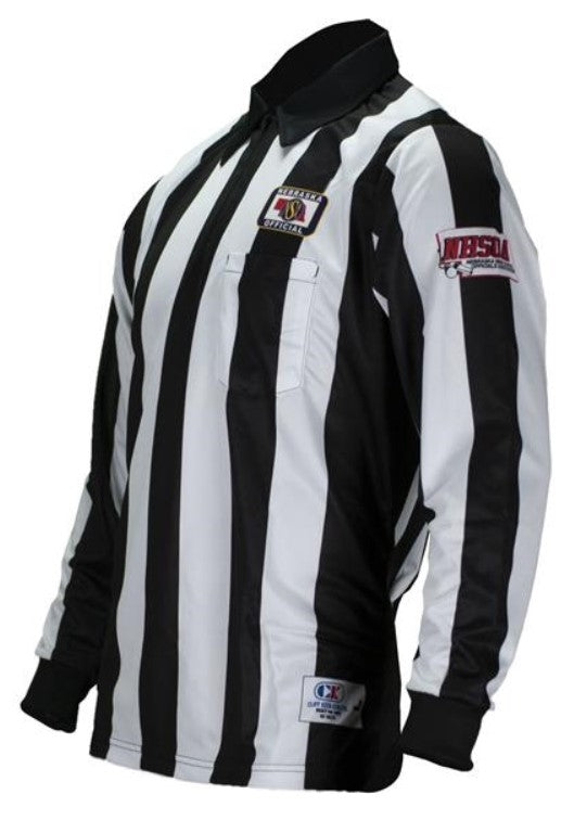 Nebraska (NSAA) 2 1/4 Stripe Short Sleeve Football Referee Shirt