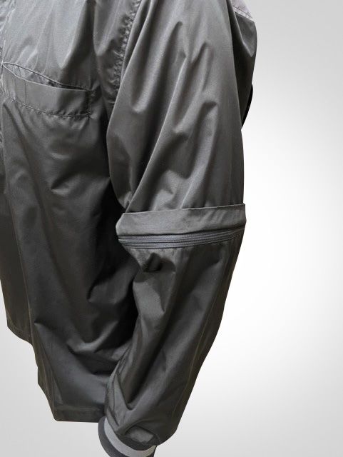 K22 - Honig's 1/4 Zip Pullover Convertible Jacket W/ Grey Shoulder Bar