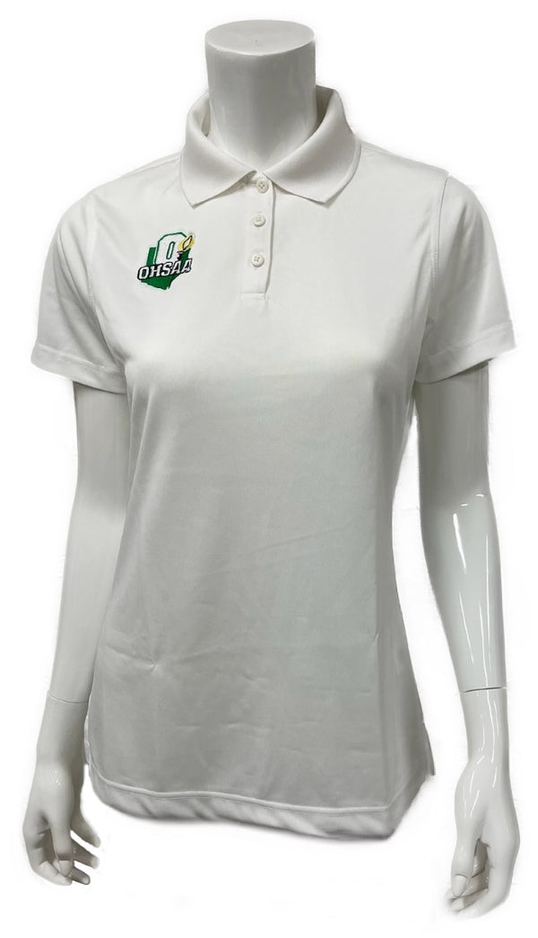 Ohio High School Athletic Assoc [OHSAA] Women's White Performance Volleyball Polo