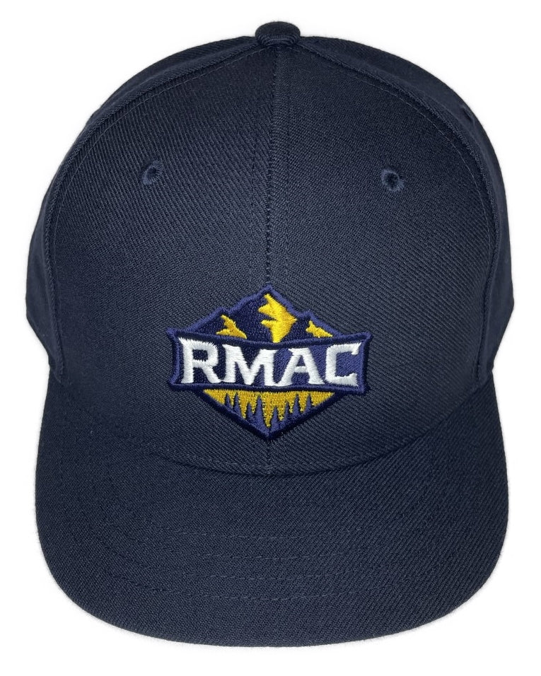 Rocky Mountain Athletic Conference Logo [RMAC] 4-Stitch Softball Hat - Navy 71/2