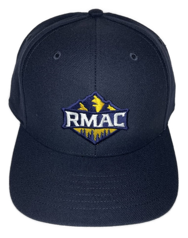 Rocky Mountain Athletic Conference Logo [RMAC] 6-Stitch Softball Hat - Navy