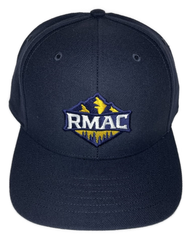 Rocky Mountain Athletic Conference Logo [RMAC] 6-Stitch Softball Hat - Navy