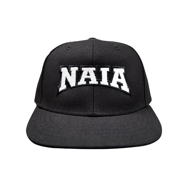 NAIA Fitted Baseball 4-stitch Hat - Black