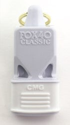 NAIA Logo'd Fox 40 Classic with Cushion Mouth Grip - White