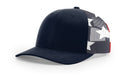 Richardson NAVY Front USA Mesh Snap Back 8 Stitch