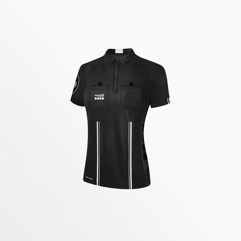 Capelli Sport Women's Soccer Referee 1/4 Zip Short Sleeve Jersey