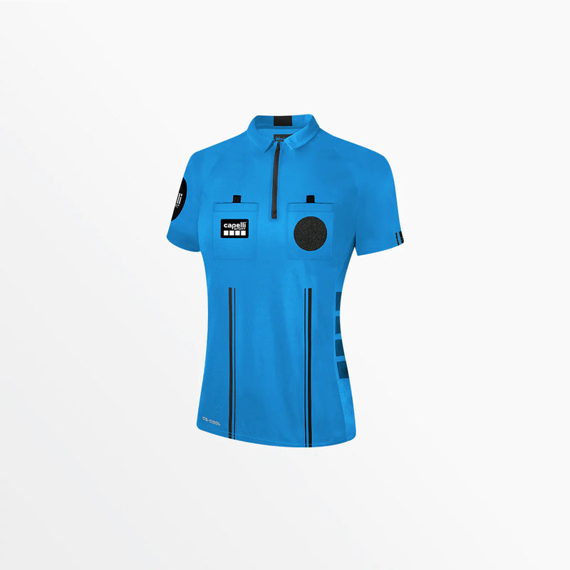 Capelli Sport Women's Soccer Referee 1/4 Zip Short Sleeve Jersey
