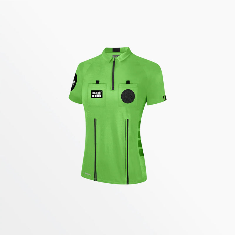 Capelli Sport Women's Soccer Referee 1/4 Zip Short Sleeve Jersey