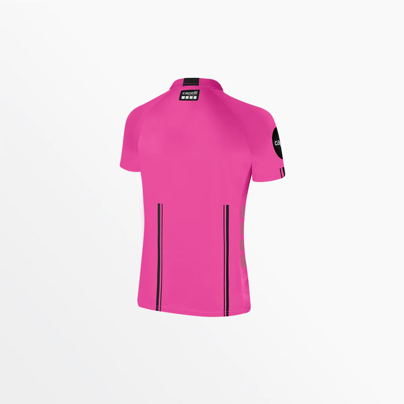Capelli Sport Women's Soccer Referee 1/4 Zip Short Sleeve Jersey