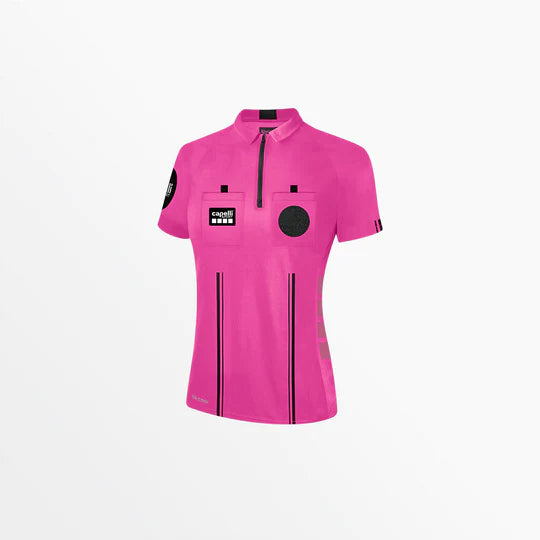 Capelli Sport Women's Soccer Referee 1/4 Zip Short Sleeve Jersey