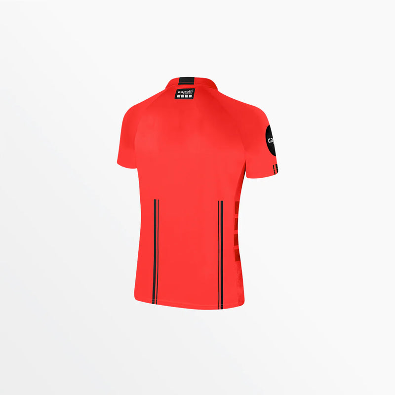 Capelli Sport Women's Soccer Referee 1/4 Zip Short Sleeve Jersey