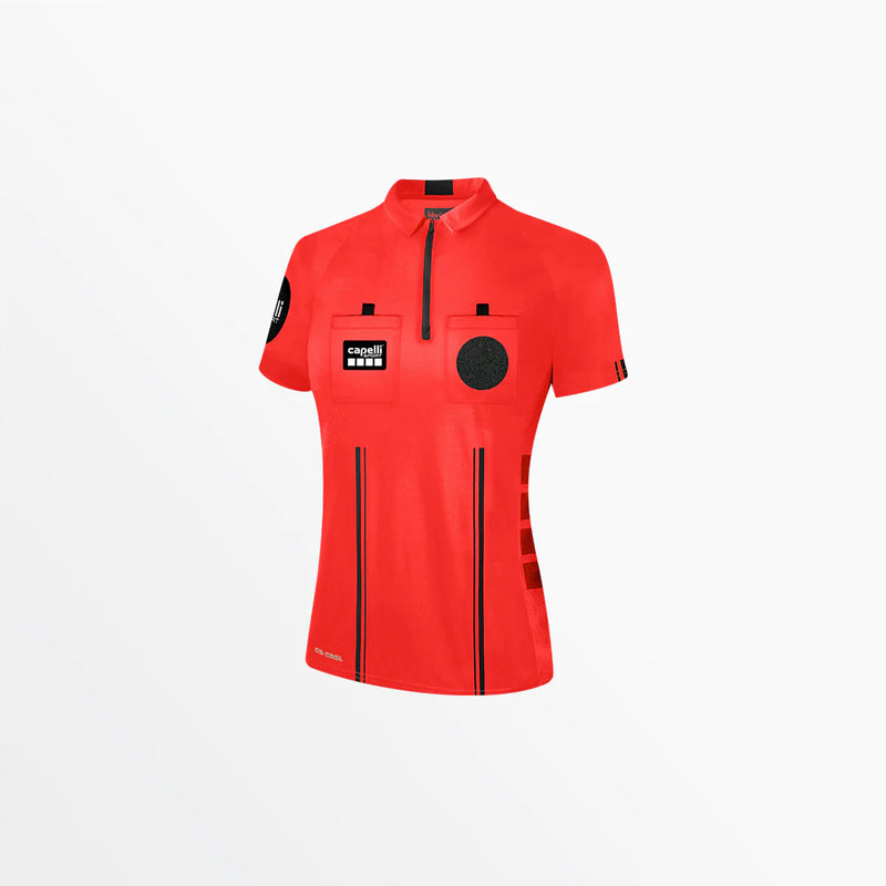 Capelli Sport Women's Soccer Referee 1/4 Zip Short Sleeve Jersey
