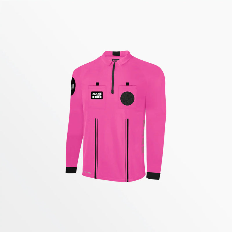 Capelli Sport Men's Soccer Referee 1/4 Zip Long Sleeve Jersey