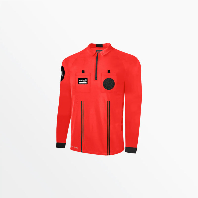 Capelli Sport Men's Soccer Referee 1/4 Zip Long Sleeve Jersey