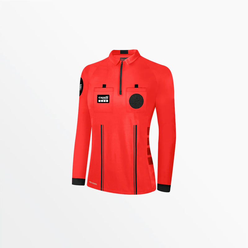 Capelli Sport Women's Soccer Referee 1/4 Zip Long Sleeve Jersey