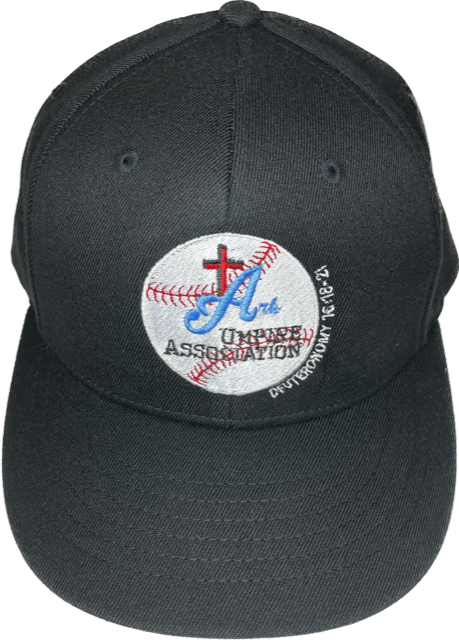 Ark Umpire Association Traditional Flex-Fit Baseball 6-stitch Hat - Black