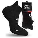 Open Looks Low Cut Sports Socks - 2 Pack (Black)