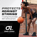 Open Looks Low Cut Sports Socks - 2 Pack (Black)