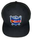 [CHSBUA] Pulse R-Flex 6-Stitch Black Hat - Colorado High School Baseball Umpire Association