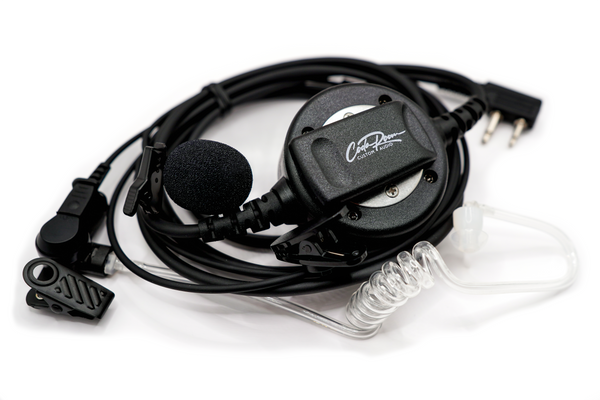 Coda Room Custom Audio Push-To-Talk Airtube Headset For Officiating Radios