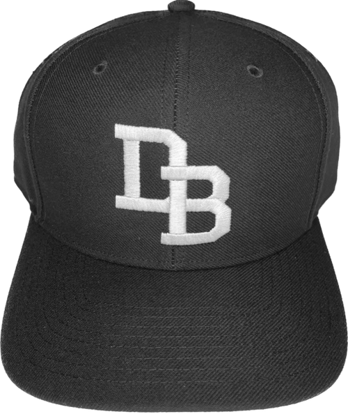 Downeast Board [DB] Fitted Baseball 4-stitch Hat Black Navy