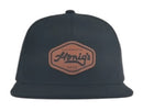 Honig's Authentic Custom Black Cotton Twill Hat With Logoed Leather Patch