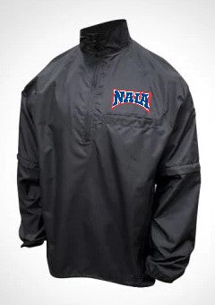 NAIA Honig's 1/4 Zip All Black Lightweight Convertible Jacket