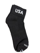 USA Softball Black Low Cut Socks