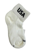 USA Softball White Low Cut Socks