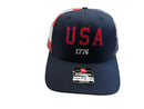 1776 Navy Front USA Mesh Snap Back