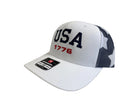 1776 White Front USA Mesh Snap Back