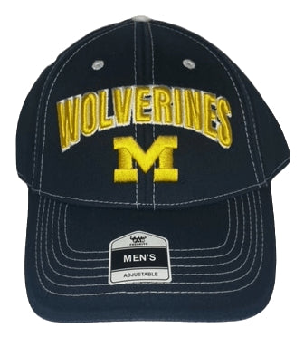University of Michigan Team Solid Color Logoed Hat w/ Velcro Closure