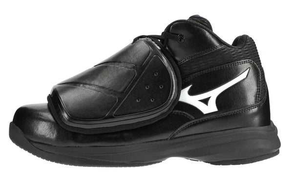 MIZUNO Pro Wave Mid Cut Umpire Plate Shoe Black White
