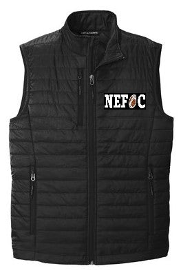 Northeast Football Officiating Consortium [NEFOC] Packable Puffy Vest - Black