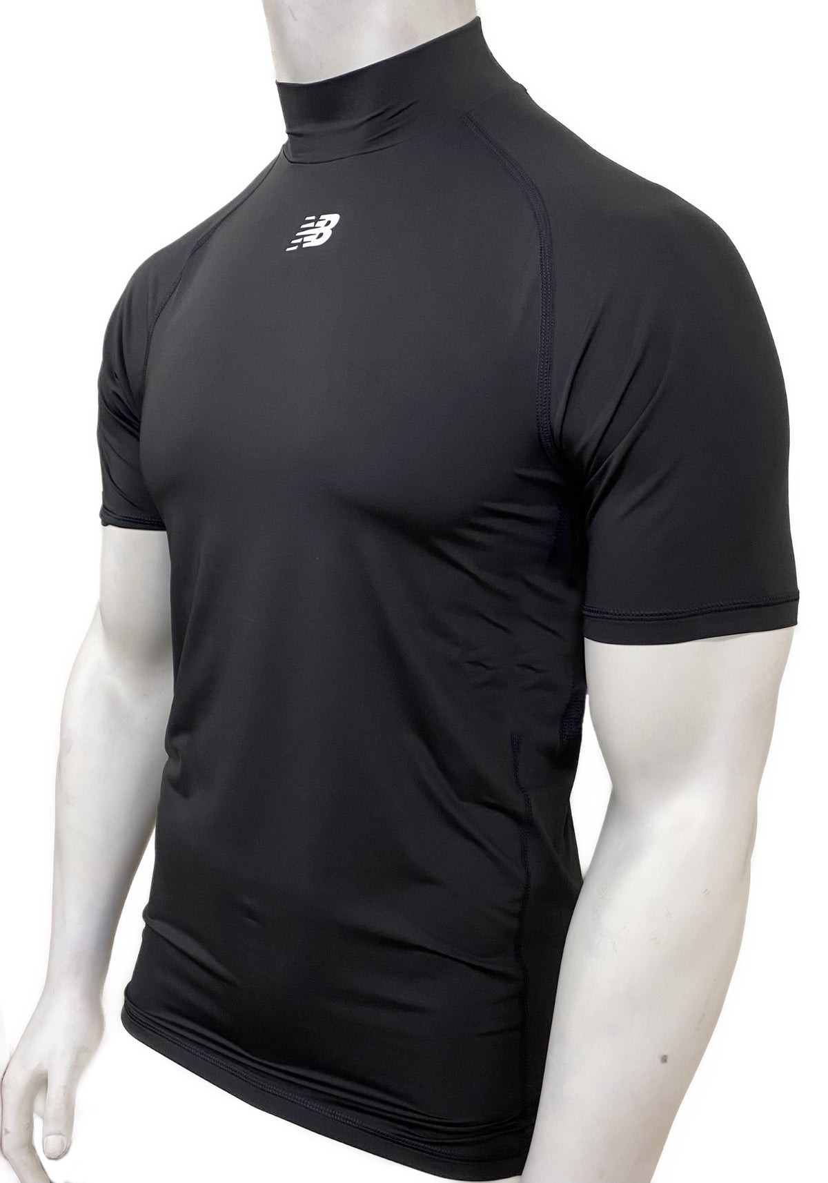 New Balance Compression Mock Neck Short Sleeve Top