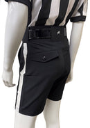 NEW - Honig's Lightweight Poly/Spandex Football Short Black w/White Stripe