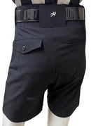 NEW - Honig's Lightweight Poly/Spandex Football Short Black w/White Stripe