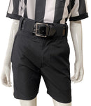 NEW - Honig's Lightweight Poly/Spandex Football Short Black w/White Stripe