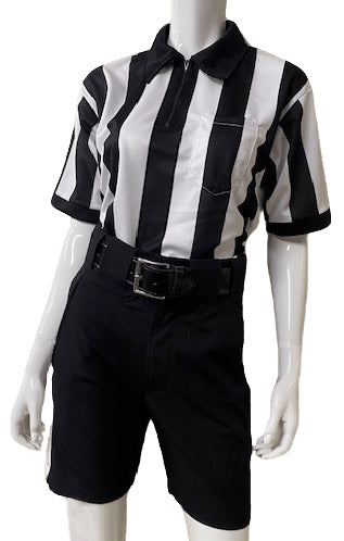 NEW - Honig's Lightweight Poly/Spandex Football Short Black w/White Stripe