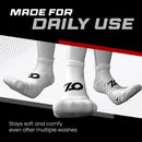 Open Looks Low Cut Sports Socks - 2 Pack (White)