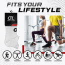 Open Looks Low Cut Sports Socks - 2 Pack (White)