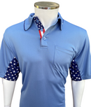 Officials Depot Exclusive:  Major League Replica Umpire Shirt  [Sky Blue ] USA FLAG
