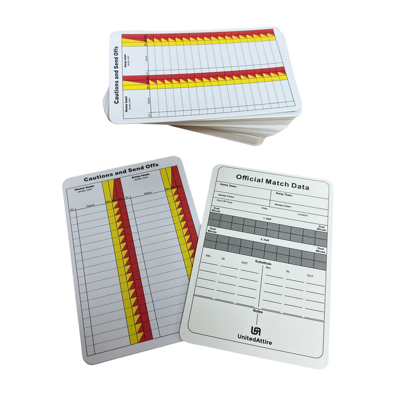 Professional Referee Report Cards (Set of 50)
