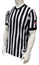 *NEW* Honig's Pro-Stretch V-Neck Basketball Officials Jersey Sublimated American Flag on Left Sleeve