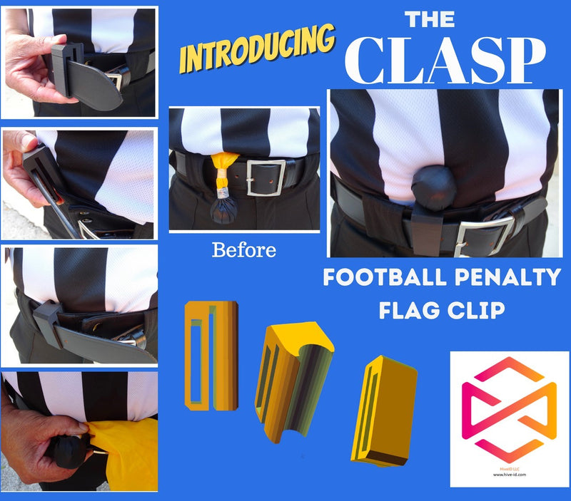 The Clasp - Football Penalty Flag Belt Clip