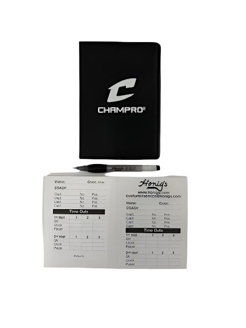 Champro Football Information Pack w/ 25 Paper Cards and Mechanical Pencil.